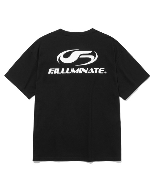 태그 심볼 로고 티셔츠-블랙-FILLUMINATE