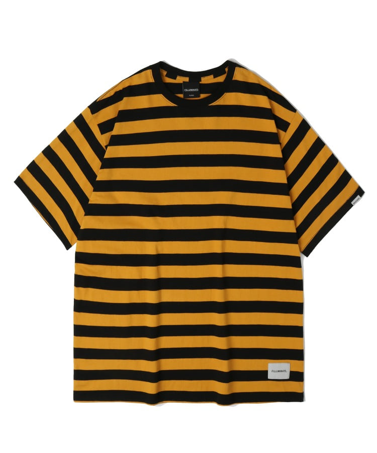 프레피 스트라이프 티셔츠-옐로우-FILLUMINATE
