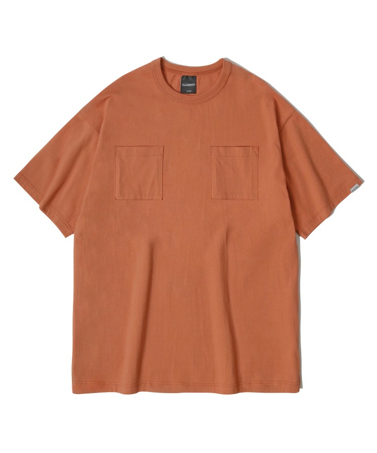 투 포켓 티셔츠-오렌지-FILLUMINATE