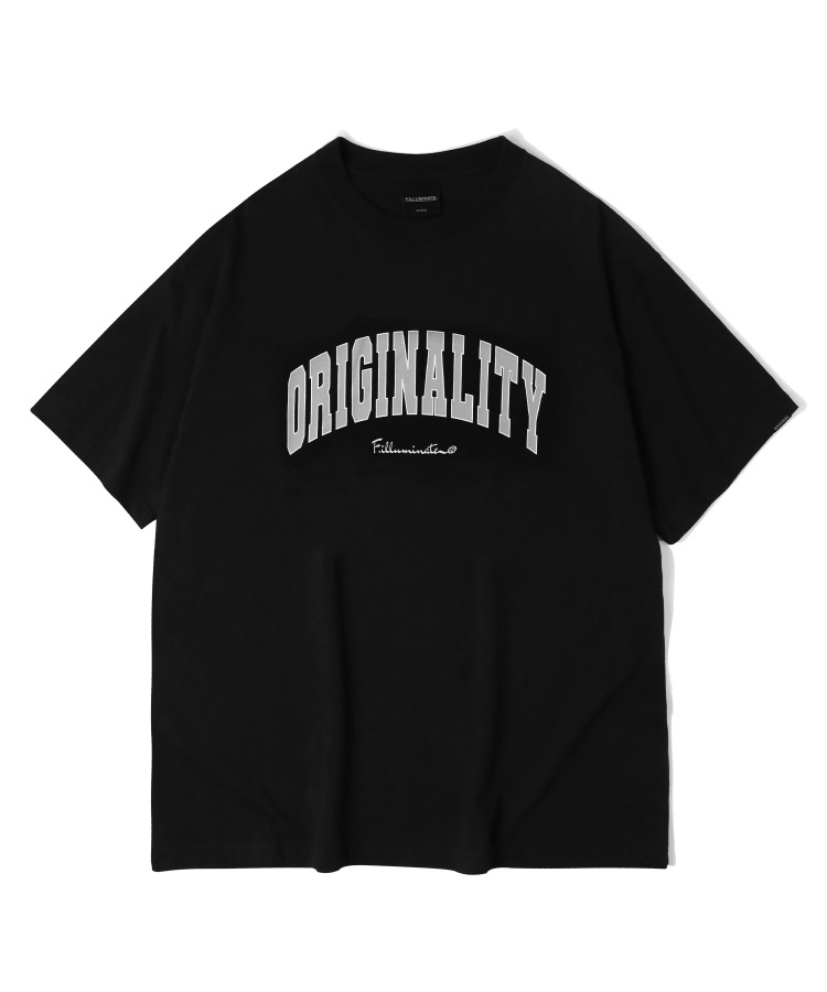 오리지날리티 로고 티셔츠-블랙-FILLUMINATE
