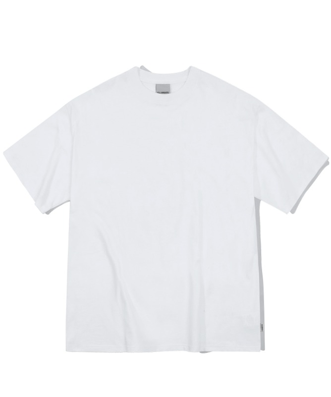 오버핏 피그다잉 티셔츠-화이트-FILLUMINATE