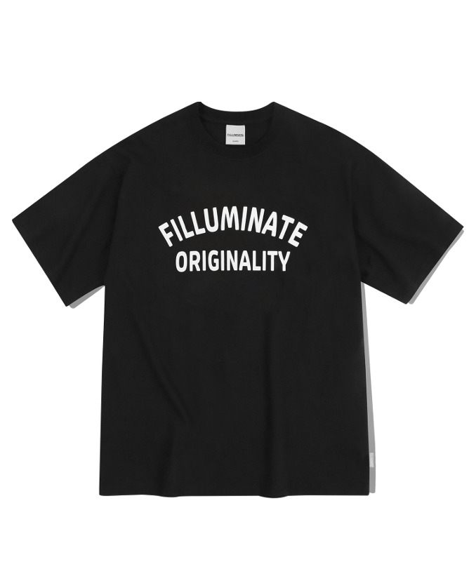 오버핏 오리지널리티 티셔츠-블랙-FILLUMINATE