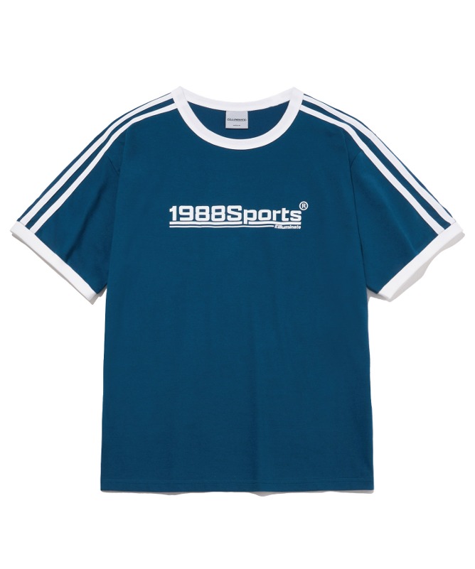 1988 스포츠 링거 티셔츠-블루-FILLUMINATE