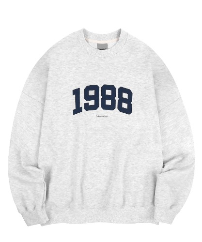 오버핏 1988 스웨트 셔츠-멜란지그레이-FILLUMINATE