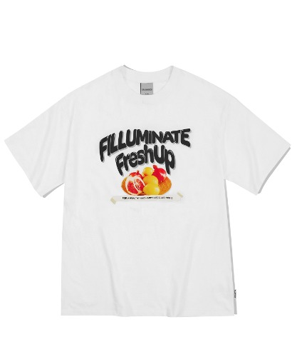 오버핏 프루티지 티셔츠-화이트-FILLUMINATE